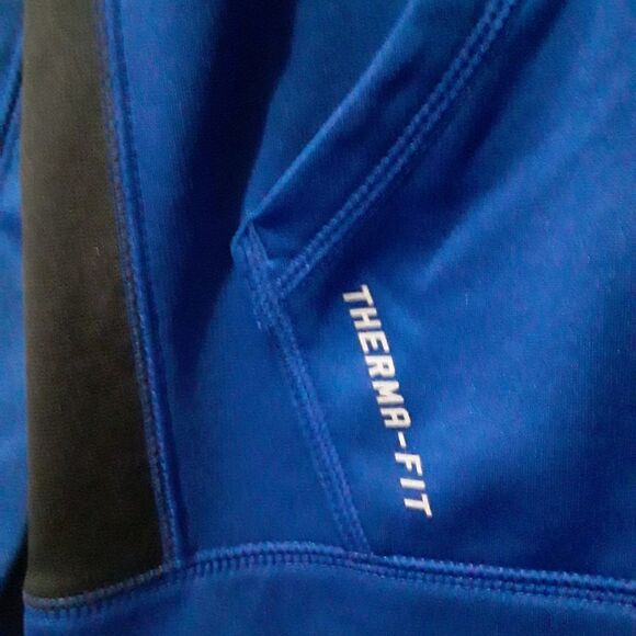 Nike Baseball Sweatshirt/Hooded Blue/Black Color Size M - Picture 4 of 8